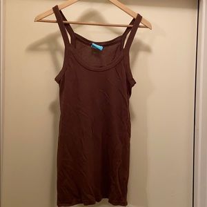 C&C California super soft brown tank top